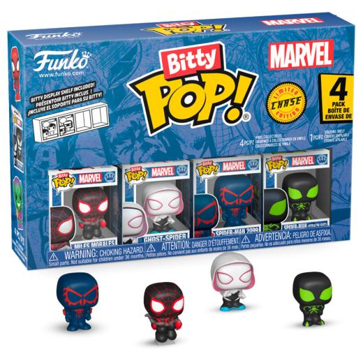 Funko -  Bitty ! Marvel SpiderMan  Pókember Miles Morales 4dbos gyűjtői vinyl karakter szett