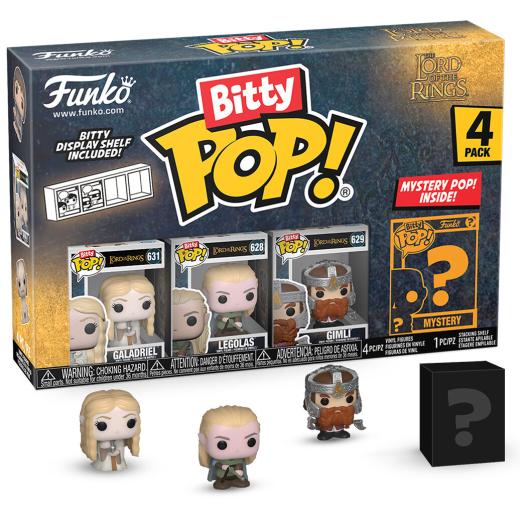 Funko -  Bitty ! Movies The Lord of the Rings  Gyűrűk ura Galadriel 4dbos gyűjtői vinyl karakter szett