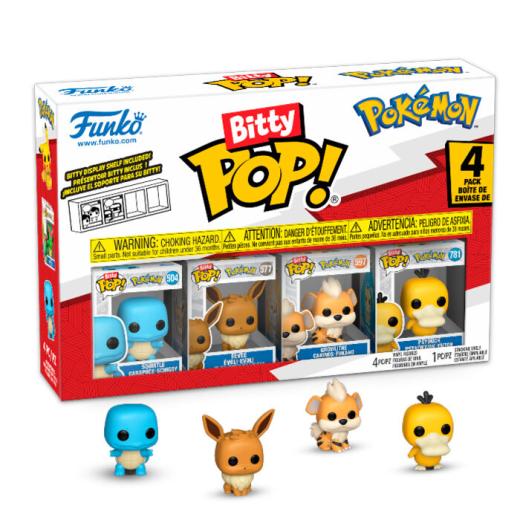 Funko -  Bitty ! Pokemon Squirtle 4dbos gyűjtői vinyl karakter szett