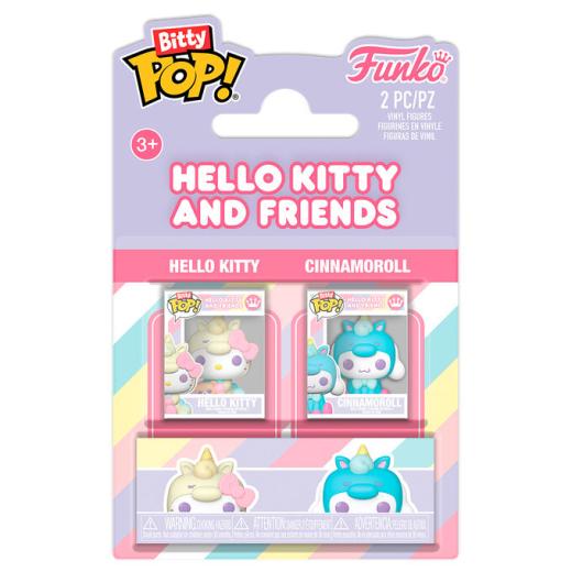 Funko -  Bitty !Sanrio Hello Kitty and Friends Hello Kitty & Cinnamoroll 2dbos gyűjtői vinyl karakterszett