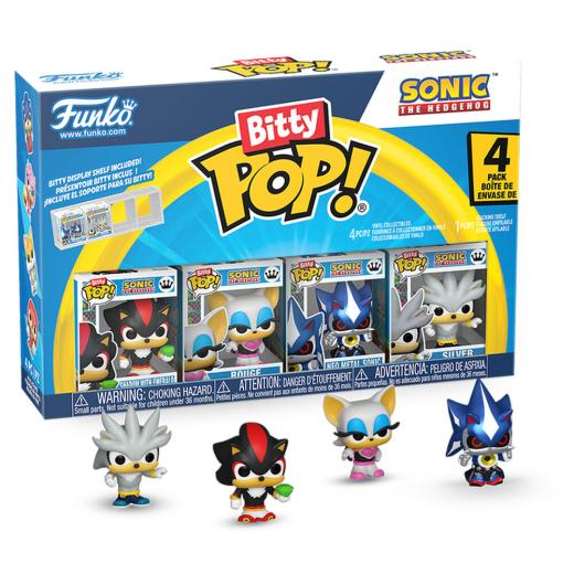 Funko -  Bitty ! Sonic The Hedgehog 4dbos gyűjtői vinyl karakter szett