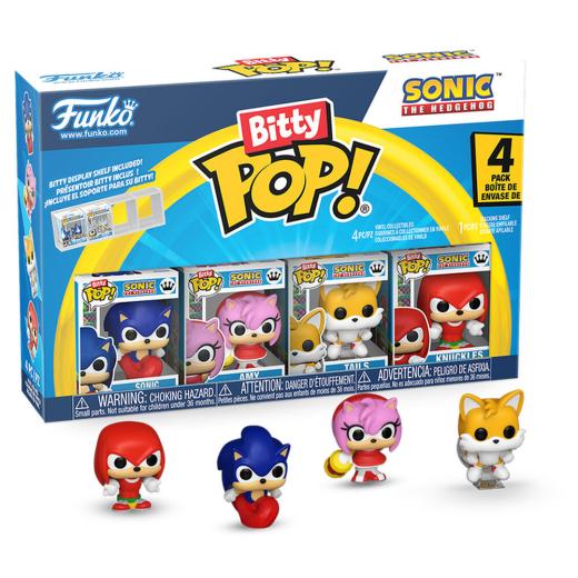 Funko -  Bitty ! Sonic The Hedgehog v2 4dbos gyűjtői vinyl karakter szett