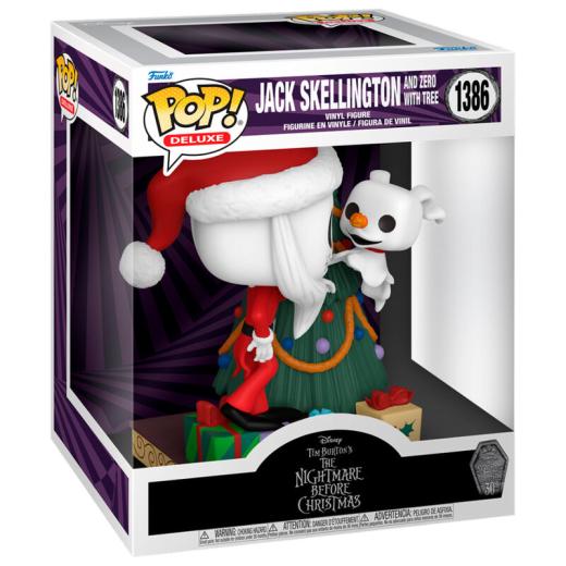 Funko -  Deluxe Disney Nightmare Before Christmas 30th Anniversary Jack Skellington and Zero  15cm  gyűjtői vinyl karakter