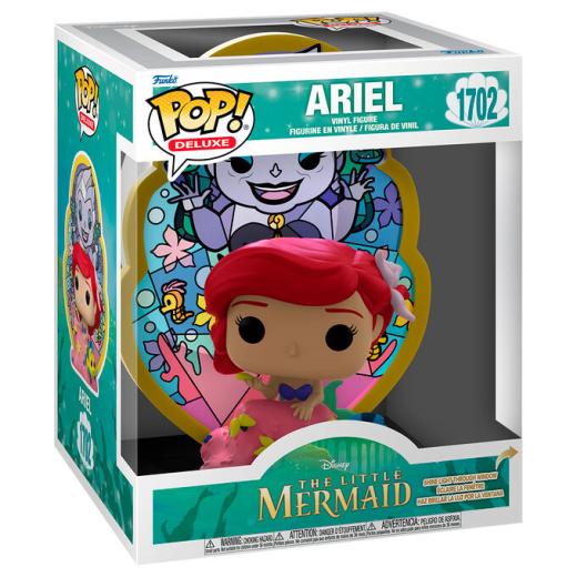 Funko -  Deluxe Disney The Little Mermaid Ariel Ursula Stained Glass   15 cm gyűjtői vinyl karakter