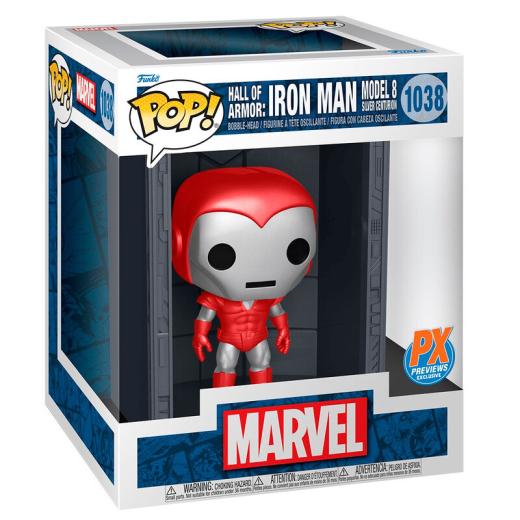 Funko -  Deluxe Marvel Hall of Armor Iron Man Model 8 Exclusive   15cm gyűjtői vinyl karakter