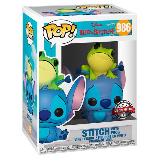 Funko -  Disney Lilo & Stitch  Stitch with Frog Exclusive    gyűjtői vinyl karakter