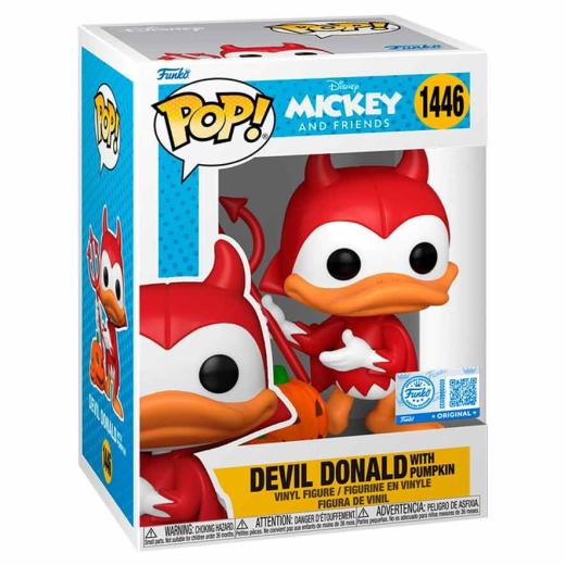 Funko -  Disney Mickey and Friends Devil Donald with Pumpkin Exclusive    gyűjtői vinyl karakter