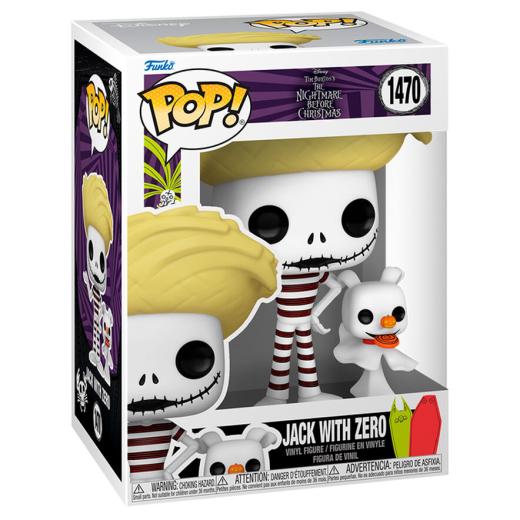 Funko -  Disney Nightmare Before Christmas Jack with Zero    gyűjtői vinyl karakter