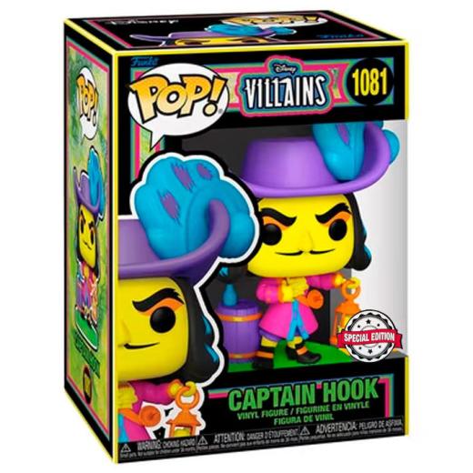 Funko -  Disney Villains Hook Black Light Exclusive    gyűjtői vinyl karakter