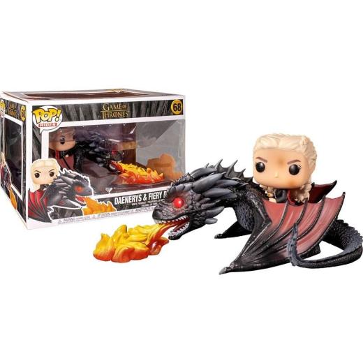 Funko -  Game of Thrones Daenerys on Fiery Drogon  Trónok Harca   15cm gyűjtői vinyl karakter