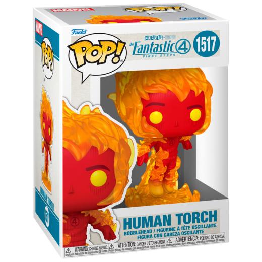Funko -  Marvel The Fantastic 4  fantasztikus négyes  Human Torch    gyűjtői vinyl karakter