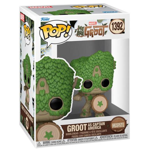 Funko -  Marvel We Are Groot  Groot as Captain America    gyűjtői vinyl karakter