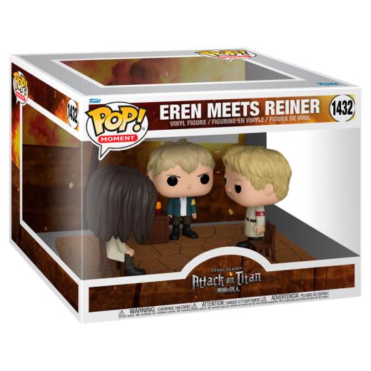 Funko -  Moment Attack on Titan Eren Meets Reiner   15cm gyűjtői vinyl karakter