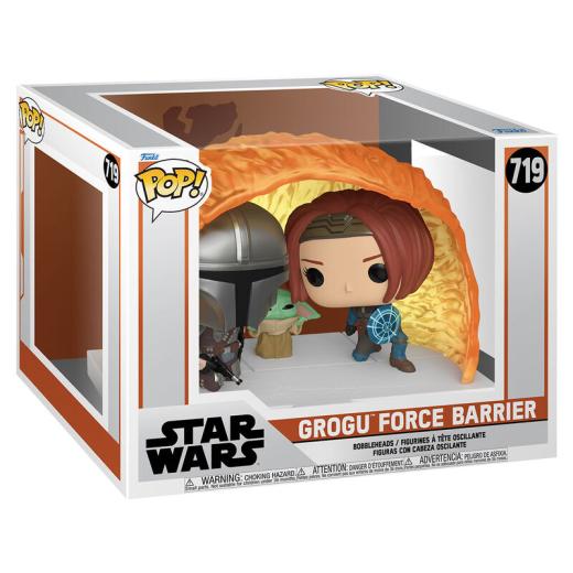 Funko -  Moments Star Wars The Mandalorian Grogu Force Barrier   15cm gyűjtői vinyl karakter