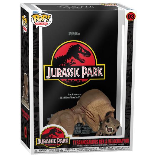 Funko -  Movies Poster Jurassic Park Tyrannosaurus Rex and Velociraptor   gyűjtői vinyl karakter
