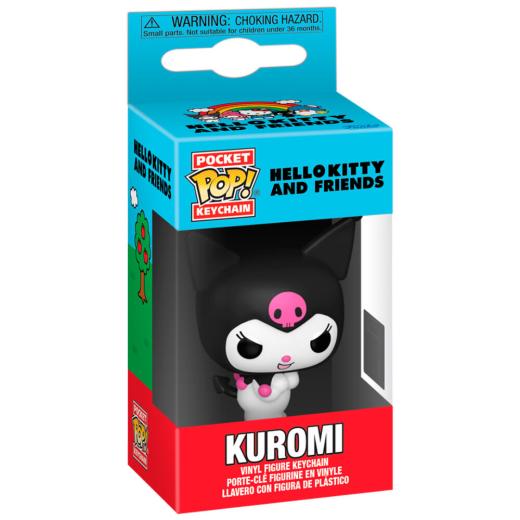 Funko -  Pocket ! Animation Hello Kitty and Friends Kuromi kulcstartó
