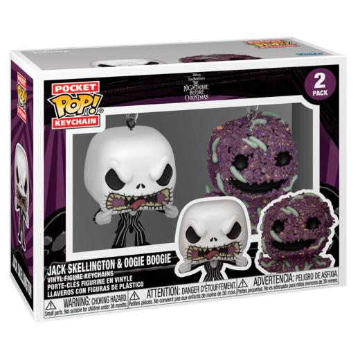 Funko -  Pocket ! Disney Nightmare Before Christmas Jack & Oogie Boogie 2dbos kulcstartó szett