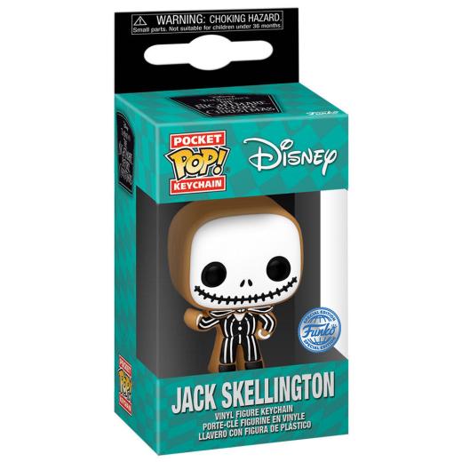 Funko -  Pocket ! Disney Nightmare Before Christmas Jack Skellington Gingerbread Exclusive kulcstartó