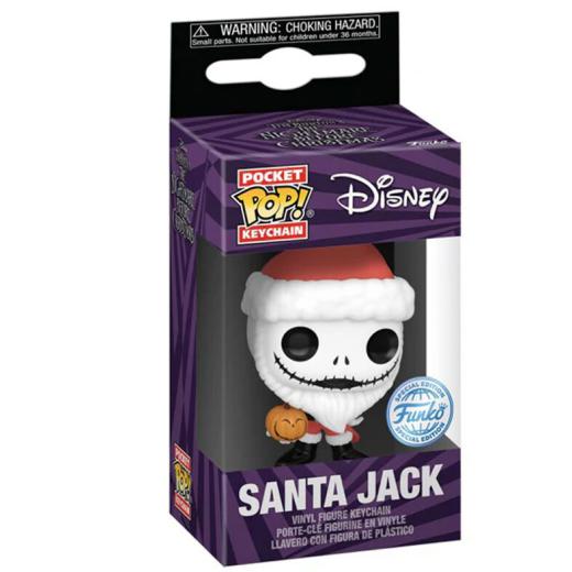 Funko -  Pocket ! Disney Nightmare Before Christmas Santa Jack Exclusive kulcstartó