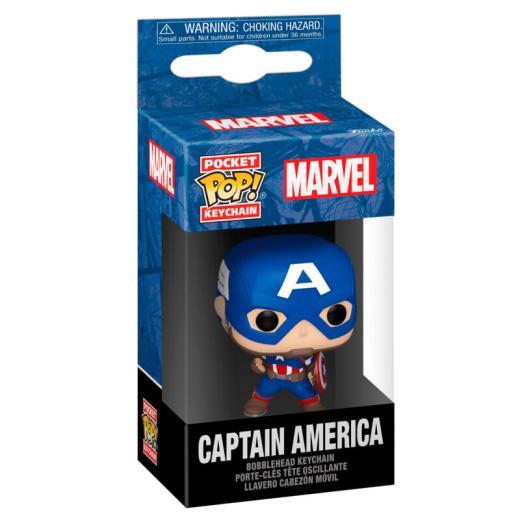 Funko -  Pocket ! kulcstartó Marvel Captain America Classics