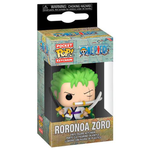 Funko -  Pocket ! One Piece Roronoa Zoro kulcstartó