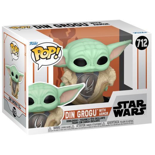 Funko -  Star Wars The Mandalorian Din Grogu with Armor    gyűjtői vinyl karakter