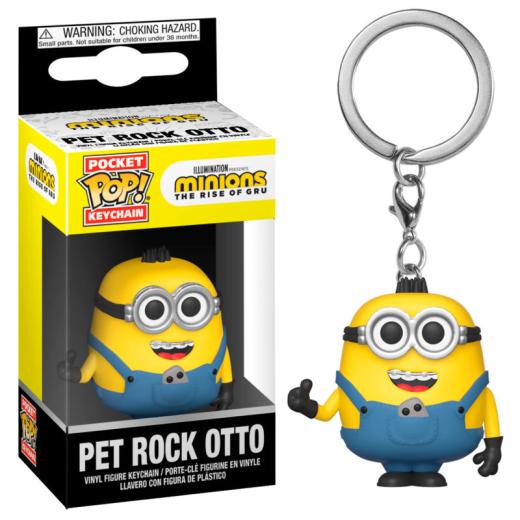 Funko  POP - Animation -  Kulcstartó  Minions 2  Pet Rock Otto   figura