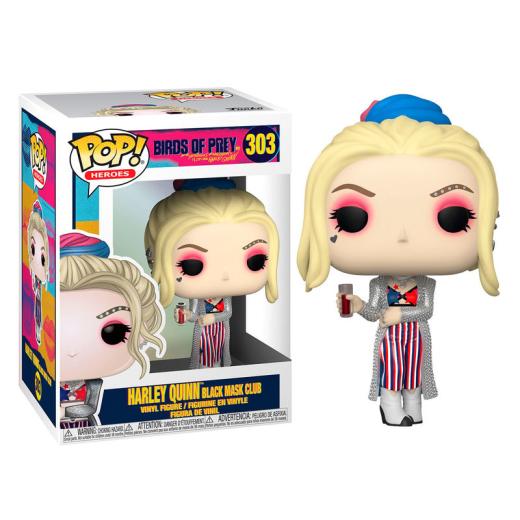 Funko  POP - DC Comics -  Birds of Prey  Harley Quinn (Black Mask Club)    figura