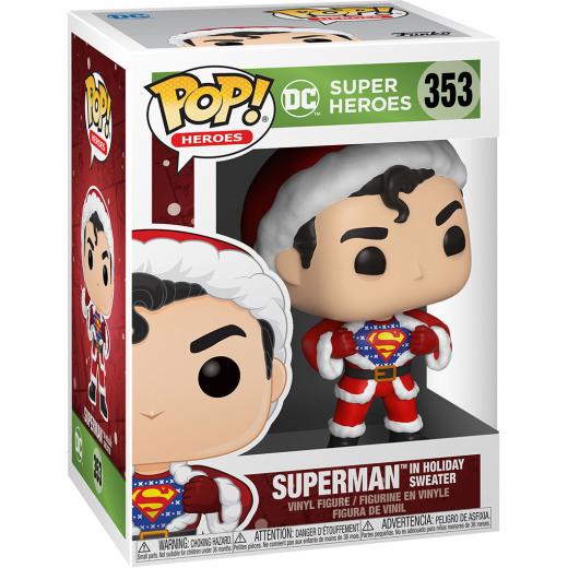 Funko  POP - DC Comics -  Heroes: DC Holiday  Superman  Sweater    figura