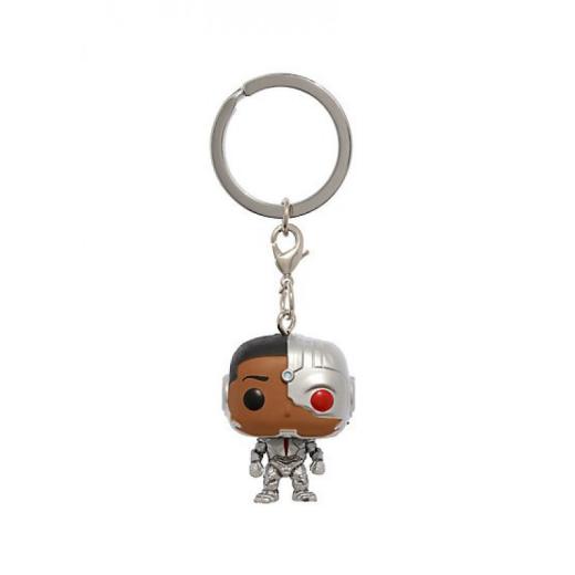 Funko  POP - DC Comics -  Keychain DC Justice League 3 Cyborg kulcstartó figura