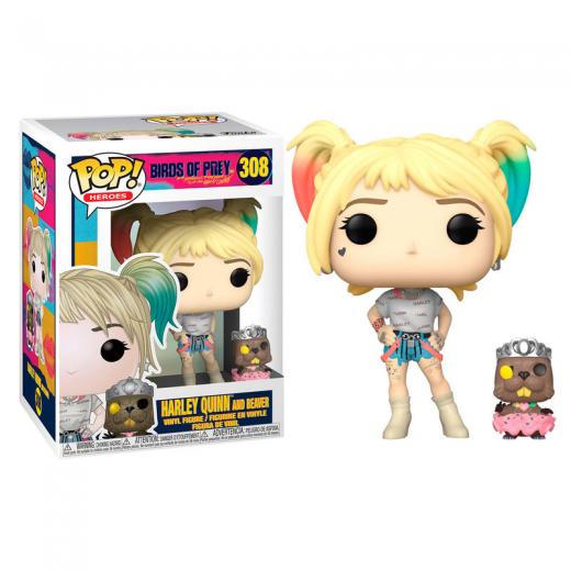 Funko  POP - Heroes -  DC Birds of Prey Harley Quinn with Beaver    figura
