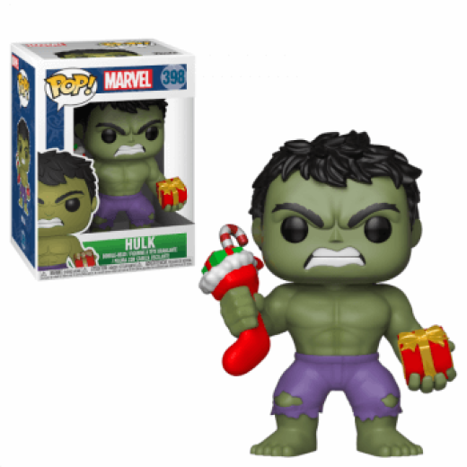 Funko  POP - Marvel -  Holiday  Hulk Stocking & Plush    figura
