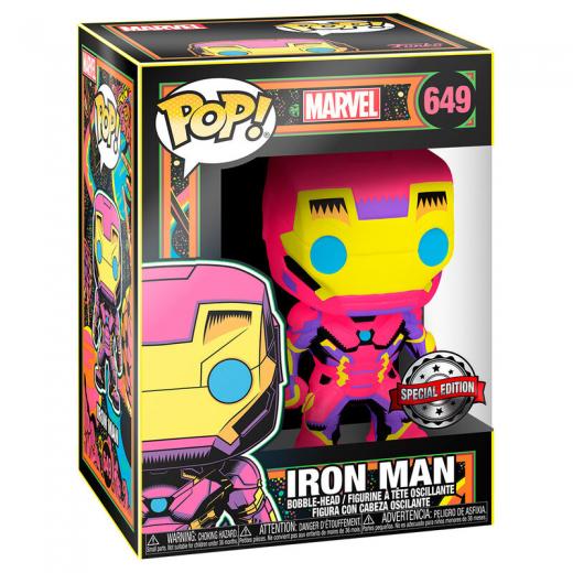 Funko  POP - Marvel -  Marvel Black Light Iron Man Exclusive    figura