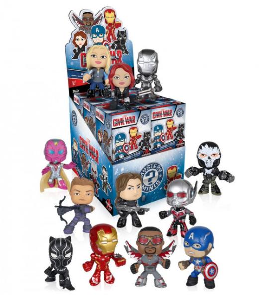 Funko  POP - Marvel -  Mystery Mini  Zsákbamacska Captain America 3 Civil War  figura