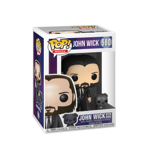 Funko  POP - Movies -  John Wick  John in Black Suit és Dog  Figurák  figura