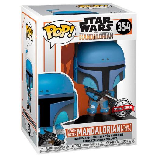 Funko  POP - Movies -  Star Wars Mandalorian  Death Watch Mandalorian (Two Stripes)    figura