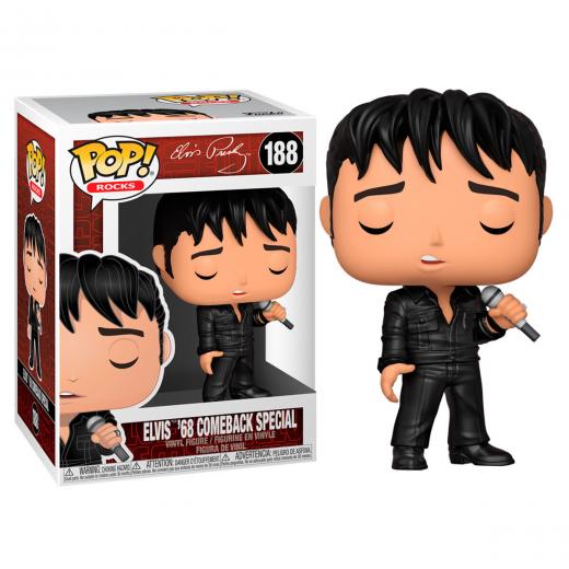 Funko  POP - Rocks -  Elvis  '68 Comeback Special    figura