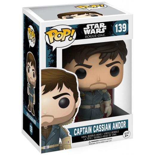 Funko  POP - Star Wars -  Star Wars Rogue One  Captain Cassian Andor es  figura