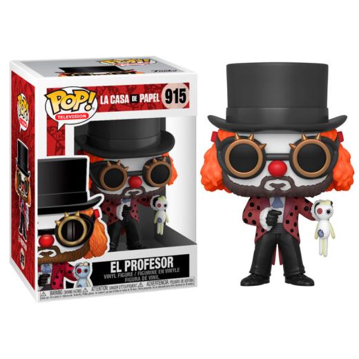 Funko  POP - Television -  Money Heist  Nagy pénzrablás Profesor Clown    figura
