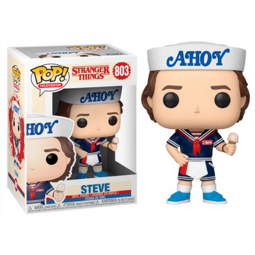 Funko  POP - Television -  Stranger Things 3 Steve with Hat and Ice Cream    figura