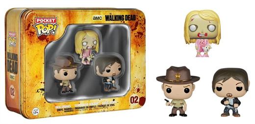 Funko  POP - Television -  The Walking Dead Pocket ! Mini   Tin (3Pack) figura